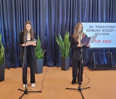 Powiększ zdjęcie Powiatowy Konkurs Wiedzy o HIV/AIDS