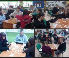 Powiększ zdjęcie Uczniowie podczas rundy eliminacyjnej