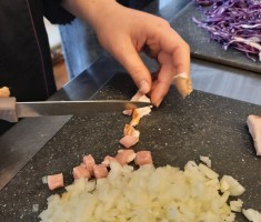 Powiększ zdjęcie Praktyczna część realizacji projektu - zajęcia w kuchni