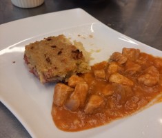 Powiększ zdjęcie Potrawa przygotowana przez uczniów