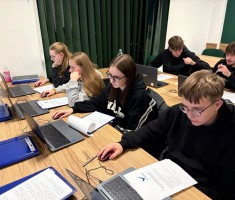 Powiększ zdjęcie Uczniowie kl.3L podczas szkolenia w Branżowym Centrum Umiejętności