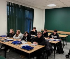 Powiększ zdjęcie Uczniowie kl.3L podczas szkolenia w Branżowym Centrum Umiejętności