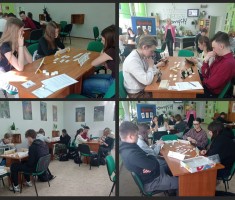 Powiększ zdjęcie Uczniowie podczas rundy eliminacyjnej