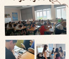 Powiększ zdjęcie Uczniowie podczas akcji Ogólnopolskie Wybory Książek