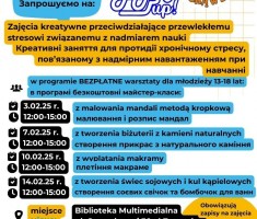 Przejdź do - Biblioteka Multimedialna w Zgorzelcu zaprasza na kreatywne zajęcia w czasie ferii