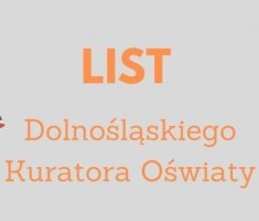 Przejdź do - List Dolnośląskiego Kuratora Oświaty