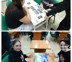 Powiększ zdjęcie Uczestnicy Nocy Gier Planszowych podczas rozgrywek turniejowych Star Realms