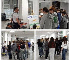 Powiększ zdjęcie Dzień Otwarty - ósmoklasiści zapoznają się z kierunkiem: monter zabudowy i robót wykończeniowych w budownictwie