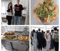 Powiększ zdjęcie Dzień Otwarty - kuchnia i poczęstunek przygotowany przez młodzież 