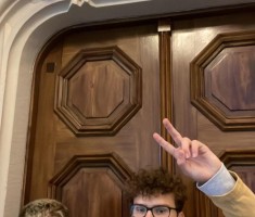 Powiększ zdjęcie Collegium Novum - sala nr 56 - tam faszyści zwabili podstępem profesorów UJ, żeby ich wywieźć do obozów zagłady