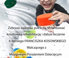 Powiększ zdjęcie Plakat informujący o zbiórce nakrętek