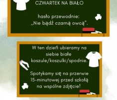 Przejdź do - "Nie bądź czarną owcą" - biały czwartek w szkole