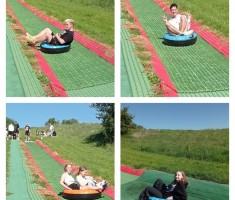 Powiększ zdjęcie Zjazd na pontonach po torze tubingowym