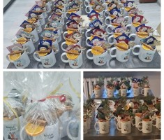 Powiększ zdjęcie Świąteczne kubeczki - prezenty dla pensjonariuszy