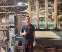 Powiększ zdjęcie Zdjęcie przedstawia uczestników praktyk zawodowych w ramach Erasmus+ we Włoszech