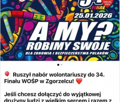 Przejdź do - Zostań wolontariuszem 34. Finału WOŚP