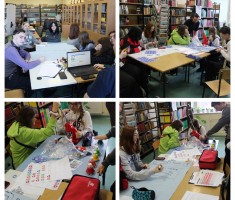 Powiększ zdjęcie Uczestnicy projektu podczas pracy