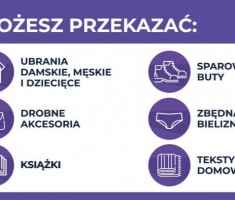 Powiększ zdjęcie Informacja co można przekazać w ramach zbiórki