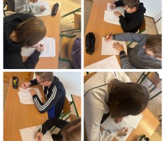 Powiększ zdjęcie Młodzież podczas Maratonu Pisania Listów