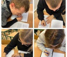 Powiększ zdjęcie Młodzież podczas Maratonu Pisania Listów