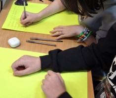 Powiększ zdjęcie Młodzież podczas realizacji projektu